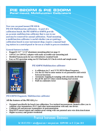 Thumbnail of document Data Sheet - 830 Multifunction Process Calibrator